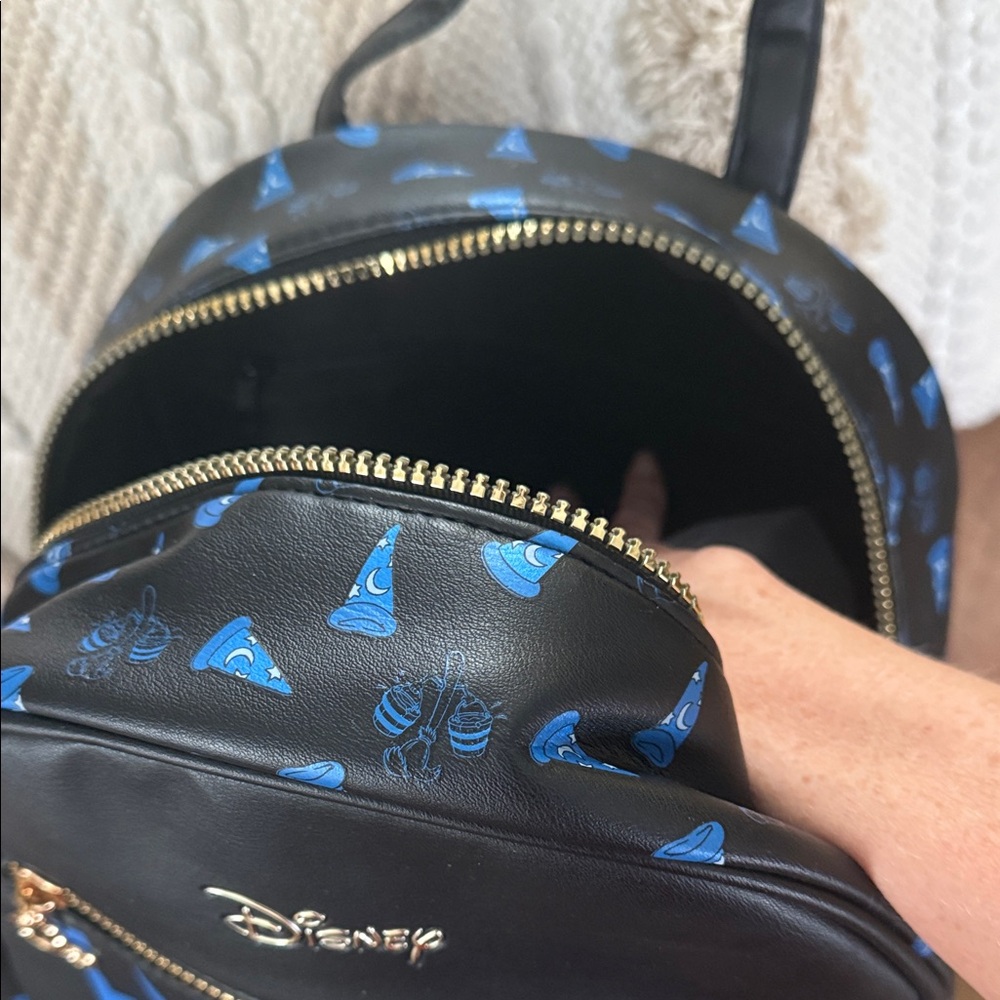 Disney Fantasia Backpack with Blue and Gold Accents - Picture 6 of 6